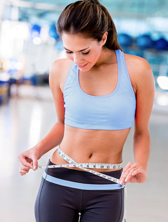 Femme ayant un objectif perte de poids