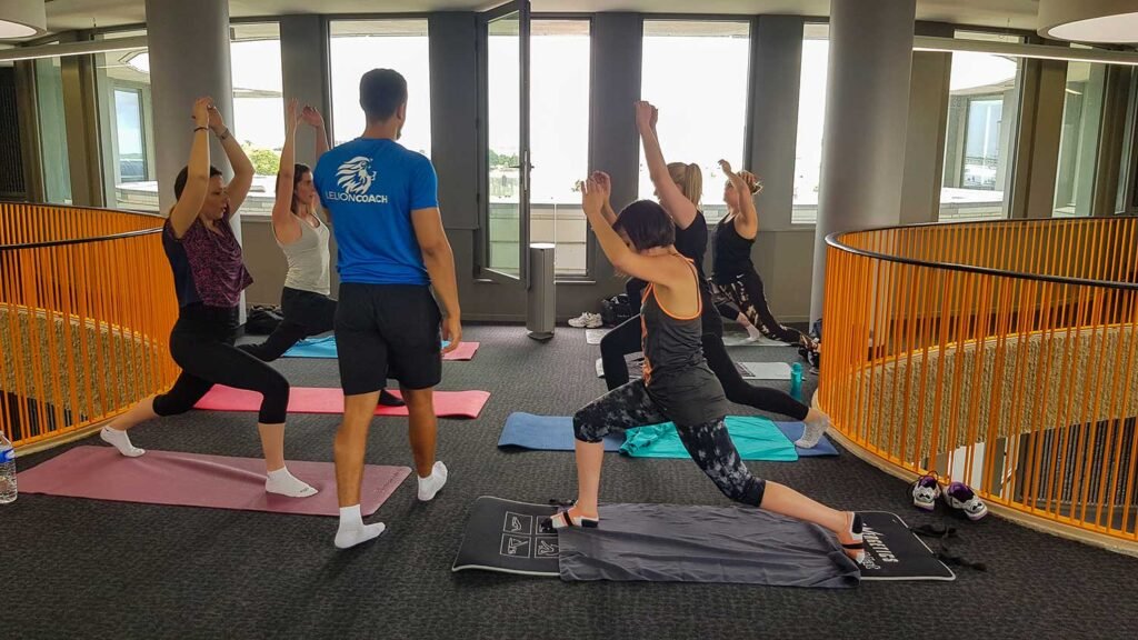 Séance de sport en entreprise